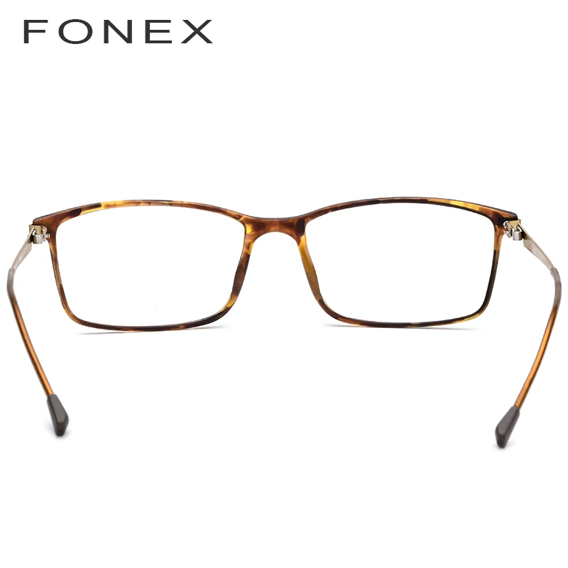 FONEX квадратные очки TR90, мужские очки для близорукости, оправа для очков по рецепту, Корейская оптическая оправа, очки без винтов 9855