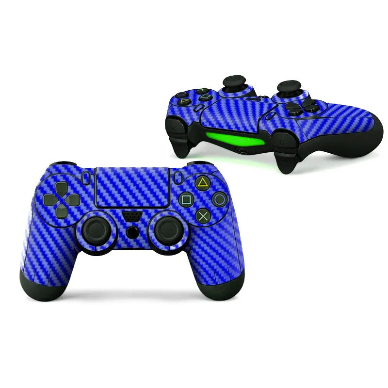 Для sony наклейки на геймпады PS4 пульт дистанционного управления наклейка для кожи Защитная оболочка персональная наклейка s Наклейка аксессуары для игр - Цвет: Blue