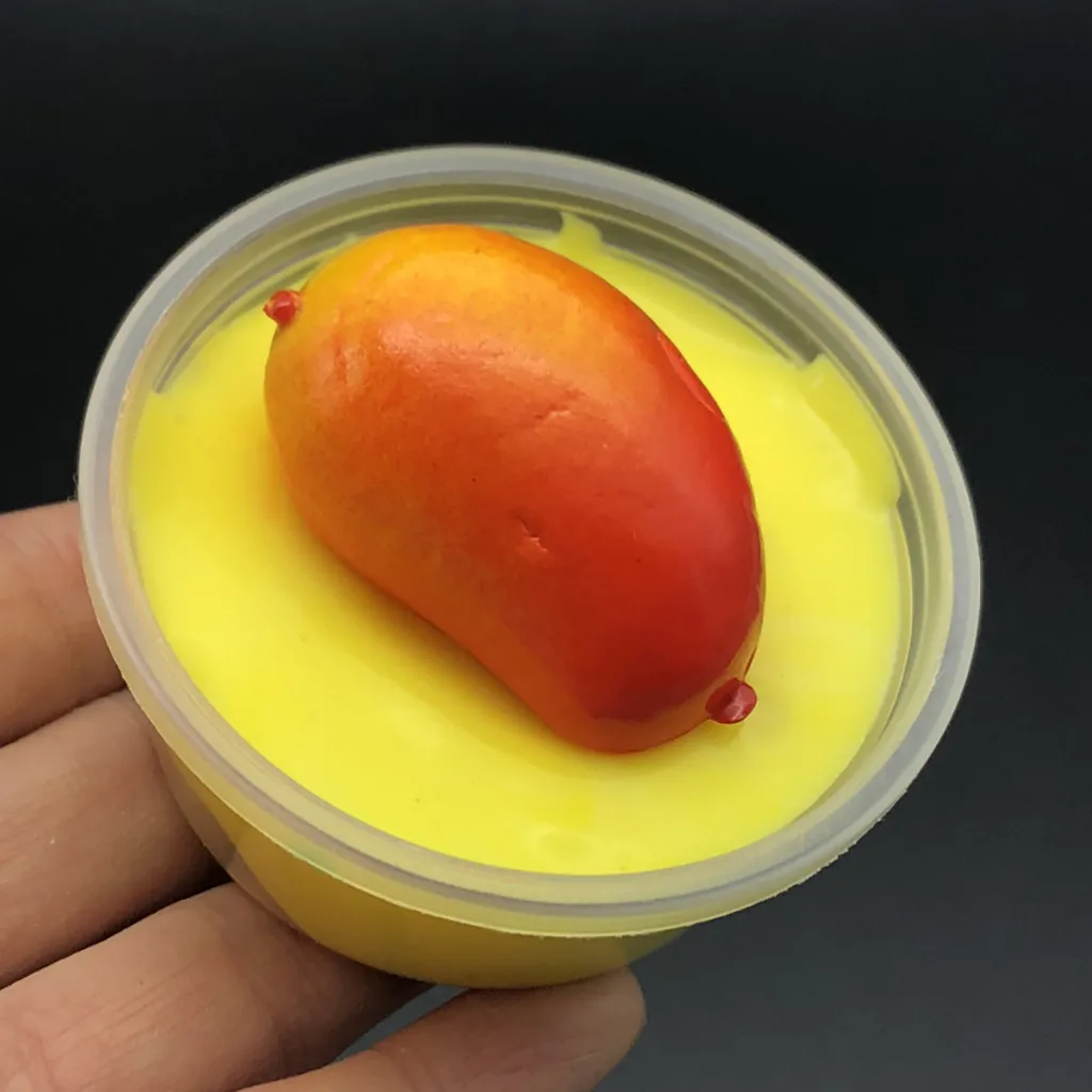 Манго Butter Cloud Puff Slime шпатлевка ароматизированный стресс Детский пластилин Mud Toy 60/200 мл детские игрушки клей для слеймов# E20