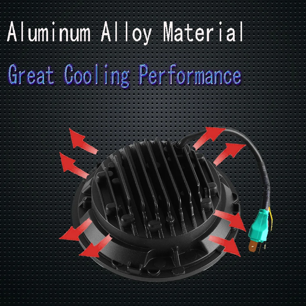 7-дюймовая светодиодная фара 60 Вт фасветильник дальнего света для автомобиля Hi/Lo