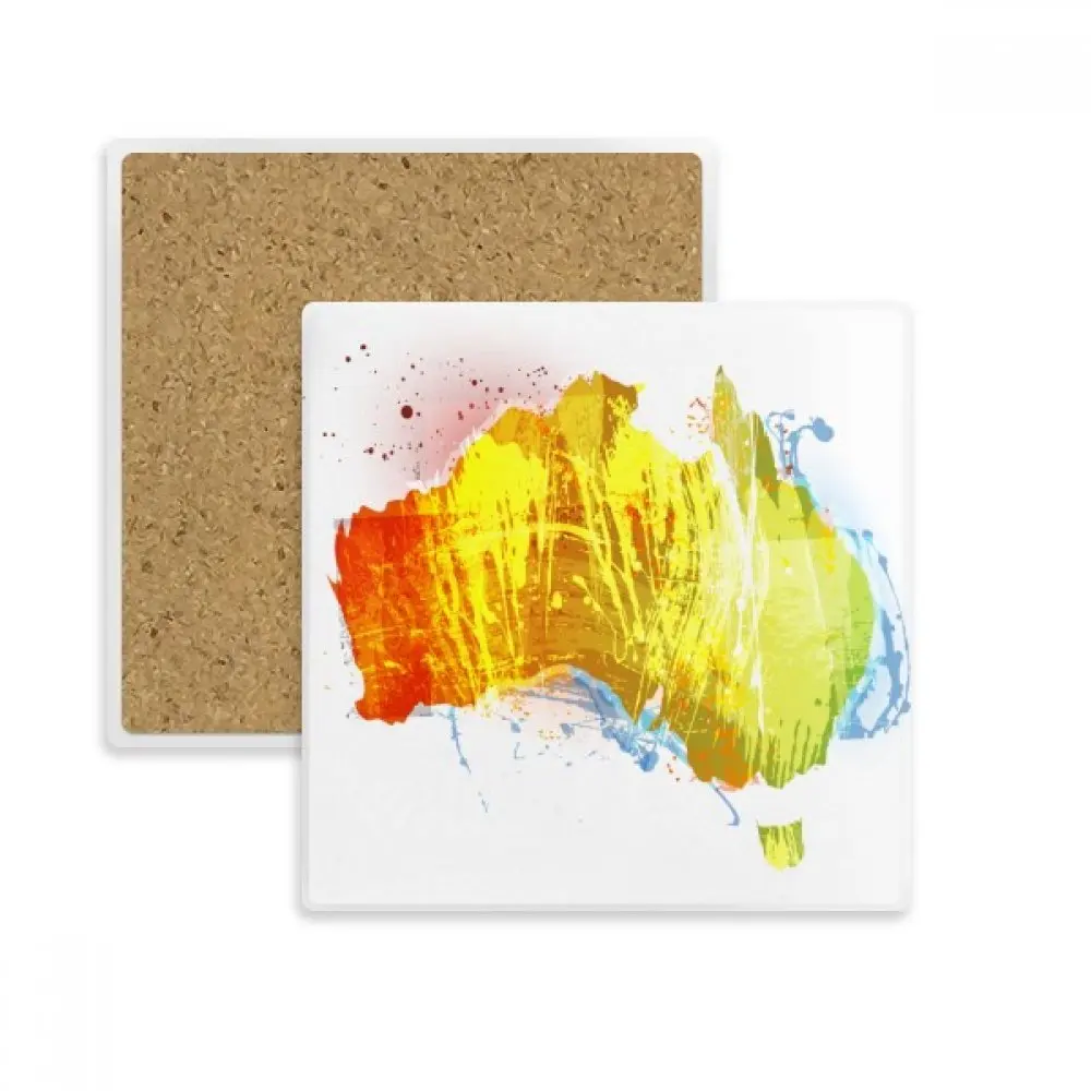 Австралийская красочная карта с рисунком оригинальный абсорбирующий камень для