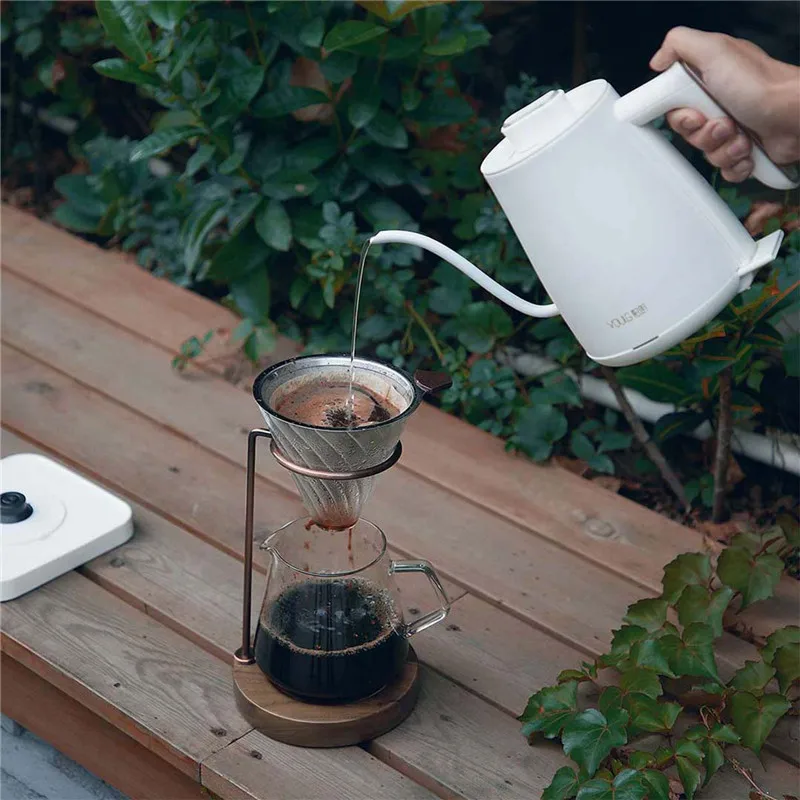 Xiaomi 0.6l чайник для воды мгновенный нагрев Электрический сосуд для кофе контроль температуры авто защита от помех проводной чайник
