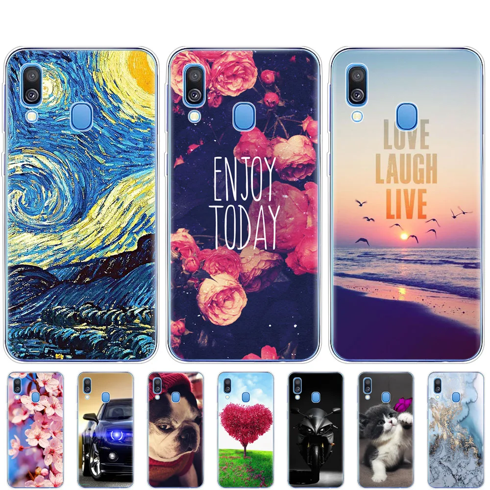 Чехол для Samsung A40 Мягкая силиконовая задняя крышка из ТПУ чехол телефона Galaxy GalaxyA40