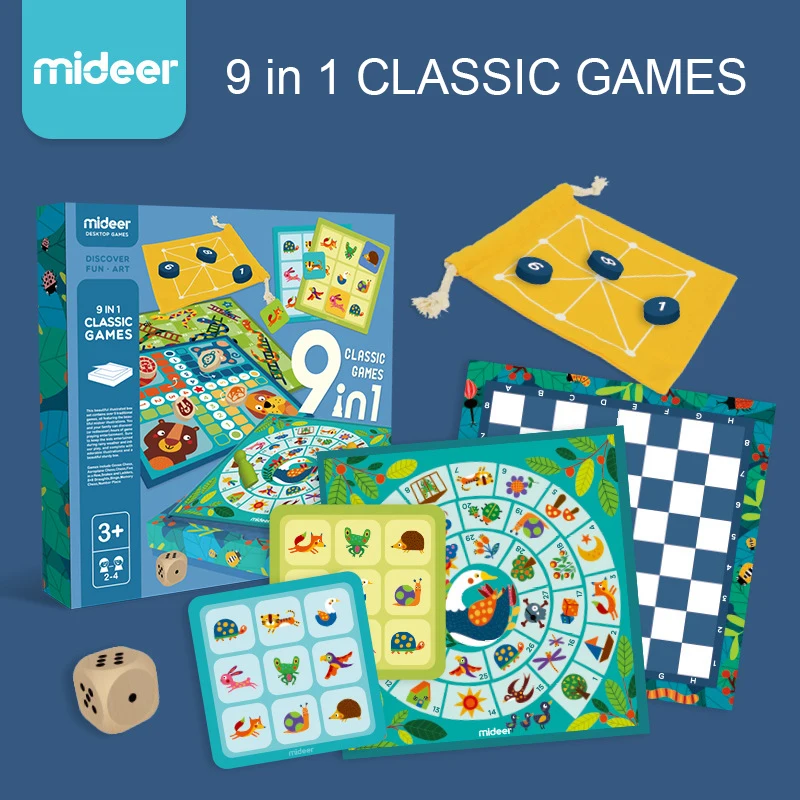 MiDeer 9 в 1 классические игры для детей настольная игра бинго память Летающие
