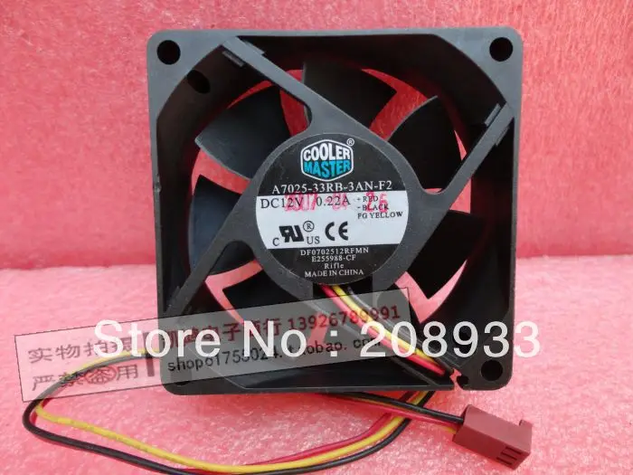 Для CoolerMaster a7025 33RB 3an f2 12V 0.22A 7025 7 см CPU + охлаждающий вентилятор|fan room|fanfan piece |