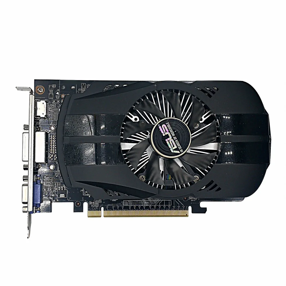 Б/у, оригинальная Видеокарта ASUS GTX 750TI 2GB 128bit GDDR5, Протестировано хорошо