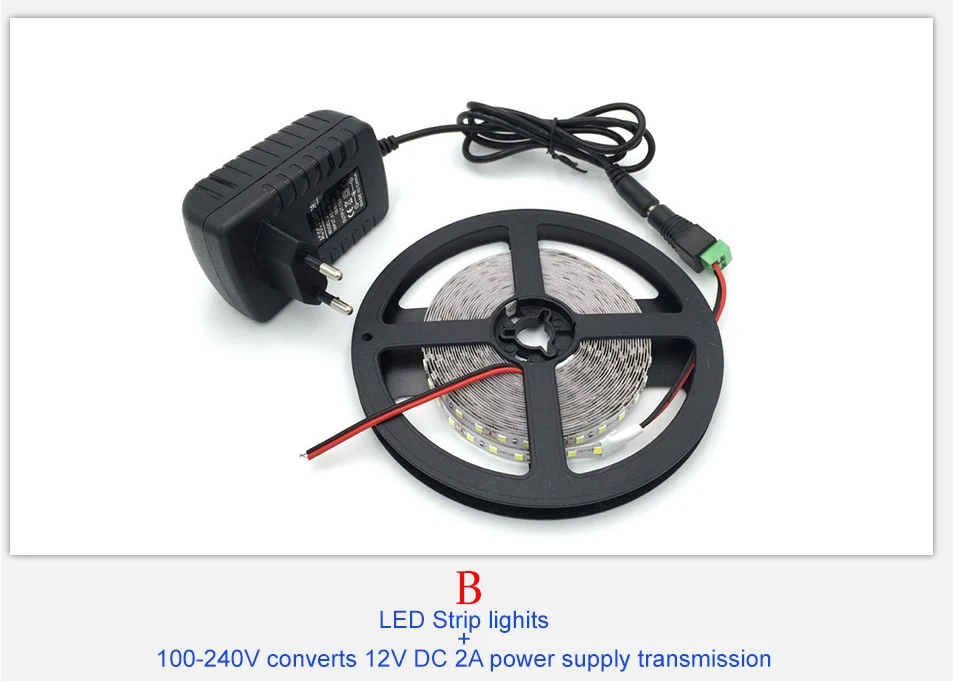 KARWEN RGB Светодиодная лента светильник 5 м 300 светодиодов 2835 SMD 2A адаптер питания высокое качество лента украшение дома лампа