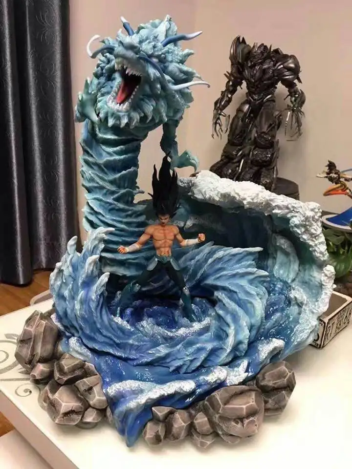 Модель вентиляторов Святого Сейя Бронзовая статуя Святого 55 см Shiryu Mount Lu Rise Dragon GK смола статуя фигурка для коллекции