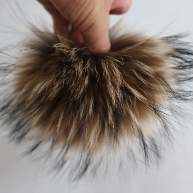 Бесплатная доставка 15 16 см 100% детской меховой брелок зимние шапки помпон для