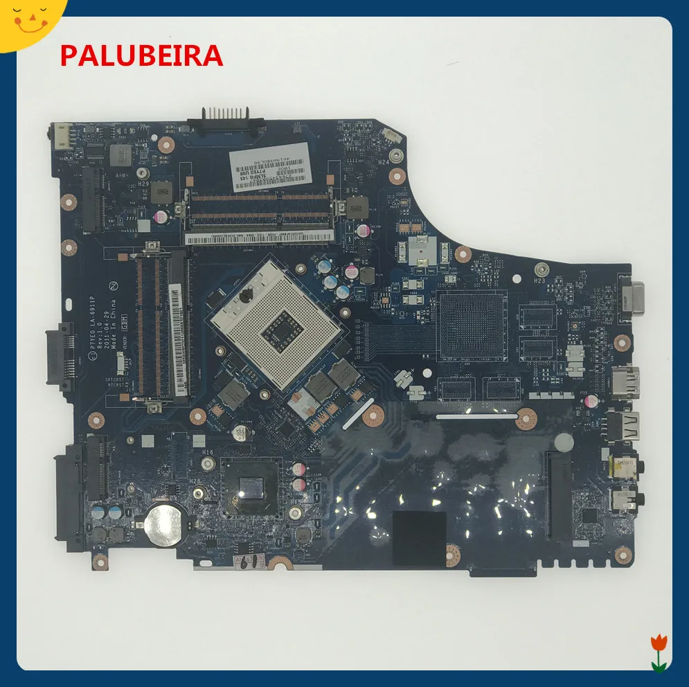 PALUBEIRA P7YE0 LA 6911P материнская плата для ноутбука Acer aspire 7750 7750G HM65 DDR3 MBRN802001 MB.RN802.001