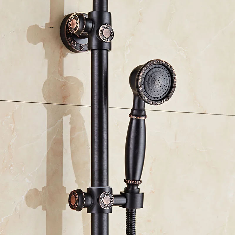 Роскошный латунный смеситель для душа ванной комнаты с холодной и горячей водой