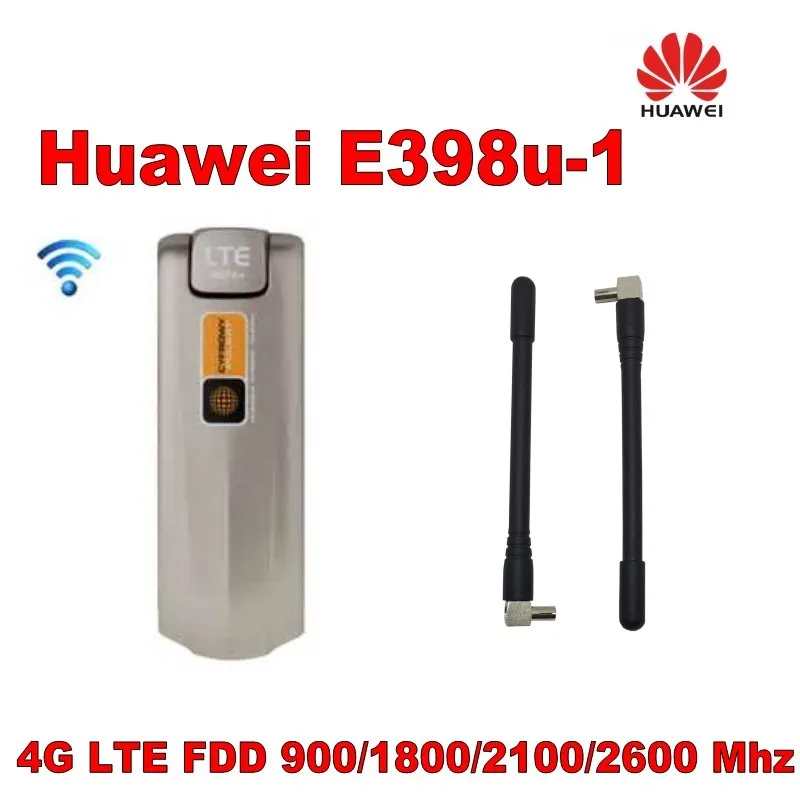 New Huawei E398 4G LTE Speed Surf Stick Modem Dongle 100Mbps e398u-1 unlocked plus 2pcs antenna
