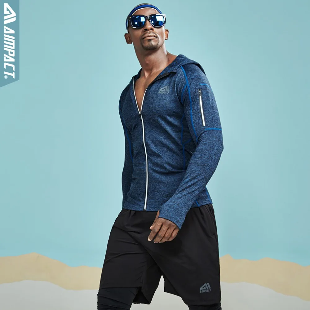 Спортивная компрессионная куртка AIMPACT спортивная рубашка с длинными рукавами