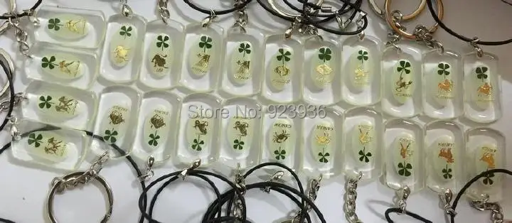 В стиле Св. Патрика День Святого Валентина 24 шт. зеленый четырехлистного клевера