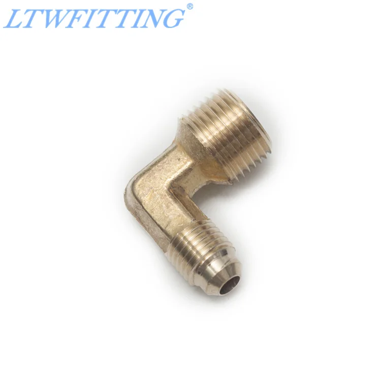 

LTWFITTING латунь 1/4 "OD x 3/8" Мужской NPT 45 градусов вспышка 90 градусов угловые фитинги