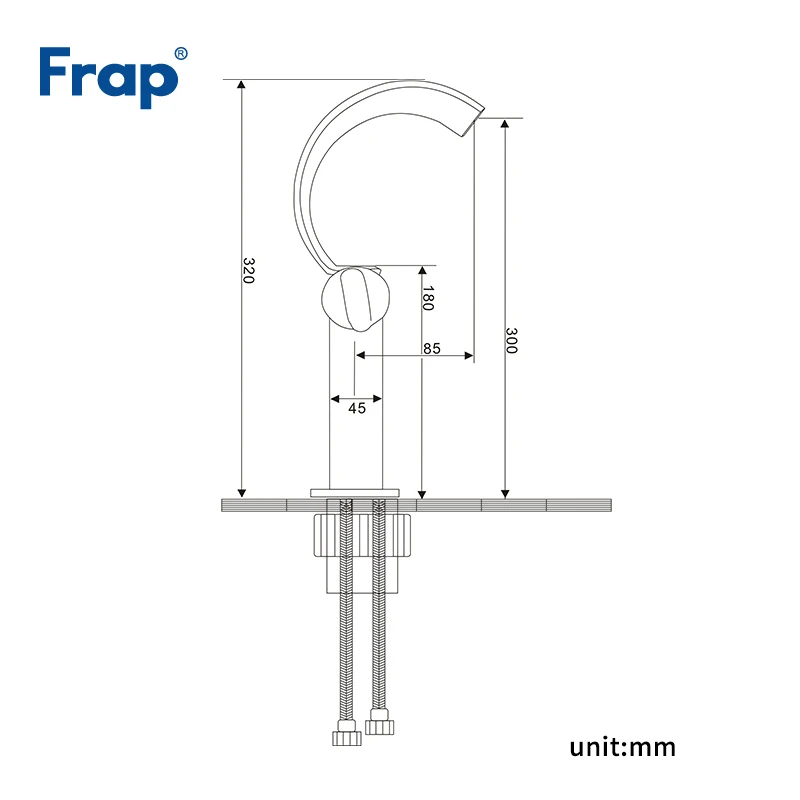 Frap Новый латунный Смеситель для раковины установленный на палубе Однорычажный