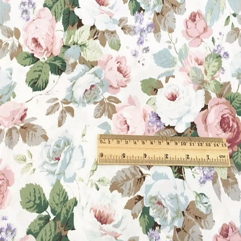 50x160 см абсолютно новая Большая Цветущая Роза с принтом хлопковая ткань