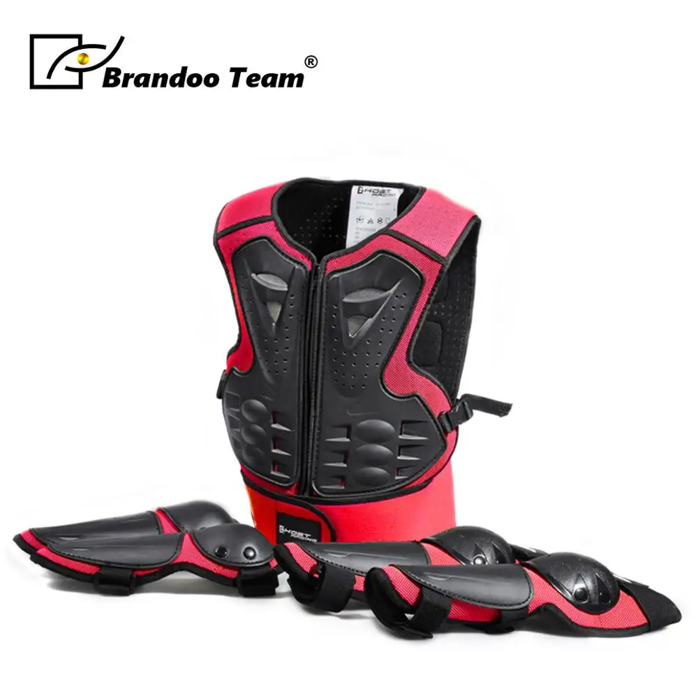 Детская защита для тела жилет Мотоцикла защитная Экипировка мотокросса детская