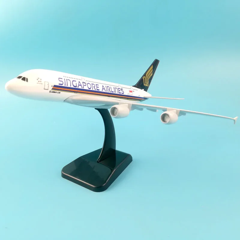 20 см Сингапур авиации с трёхмерными чертёжами Аэробус A380 самолет модель игрушка