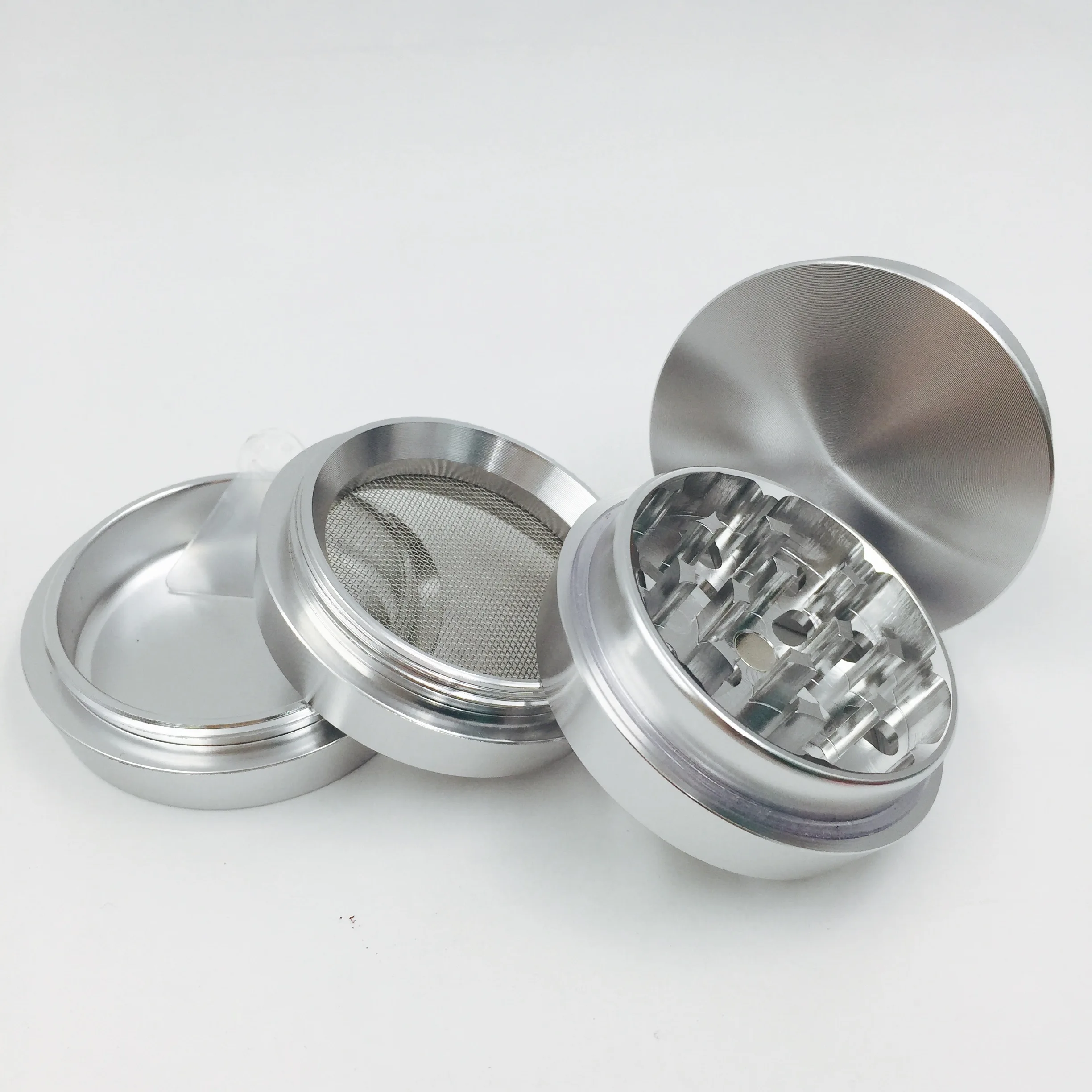 4 части розовый металл пагода формы алюминия травы табака Мясорубка специй