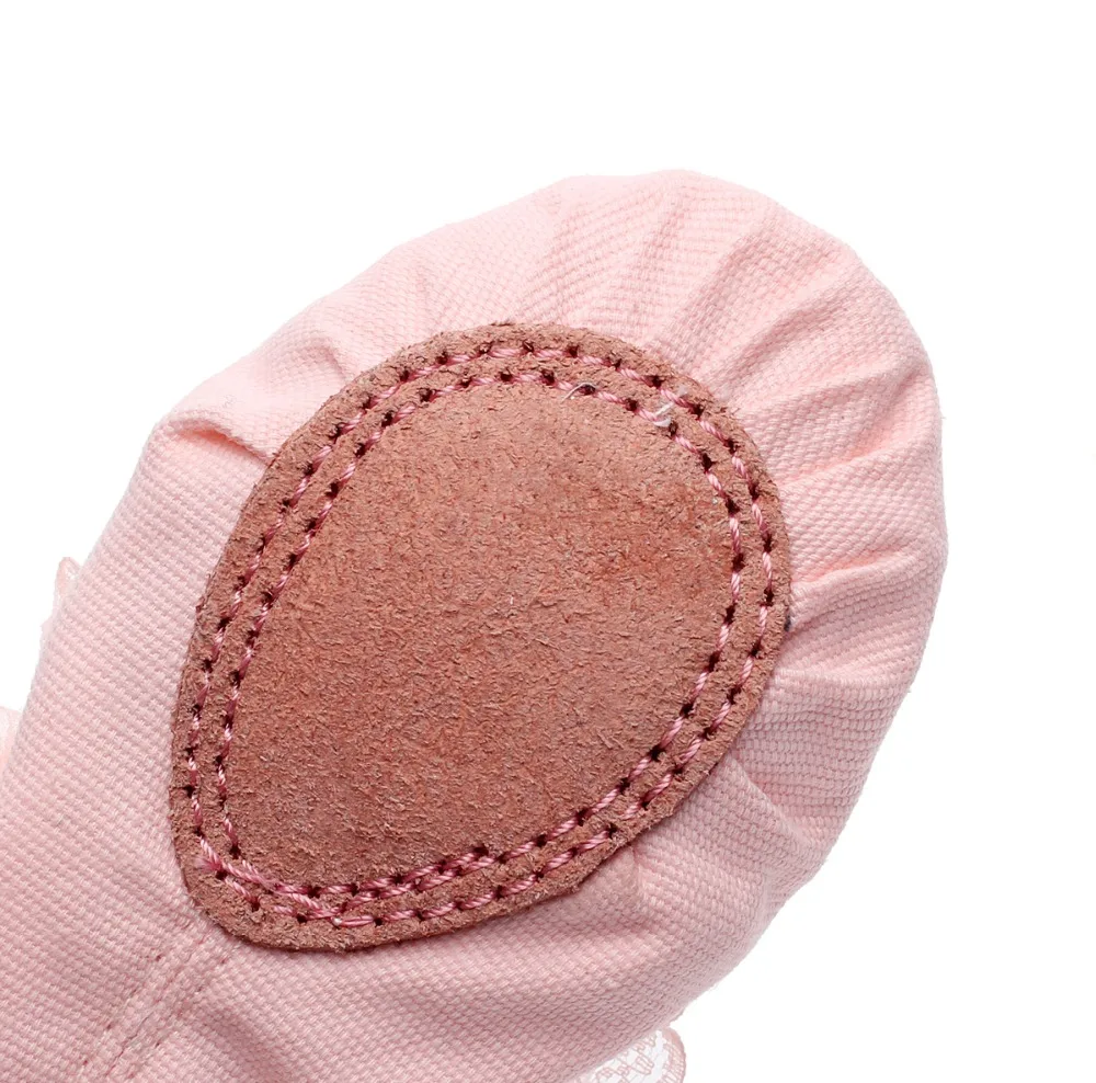 Балетная танцевальная обувь для девочек детская кожаная на мягкой подошве