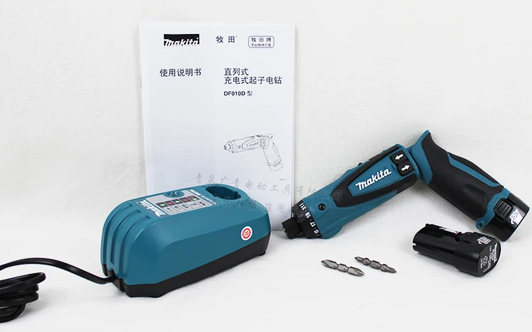 Standard Япония Makita DF010DSE зарядная отвертка электрическая отвертка Складной Тип Двойной литиевой батареи легкий дизайн - Цвет: Standard