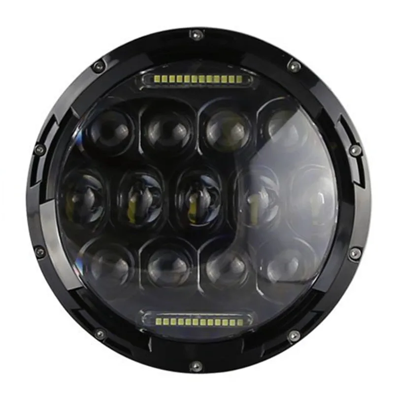 1X7 дюймов светодиодный головной светильник H4 Hi/Low Beam DRL налобный фонарь с поворотником halo светильник для jeep JK Niva VAZ внедорожный Lada 4x4 мотоцикл
