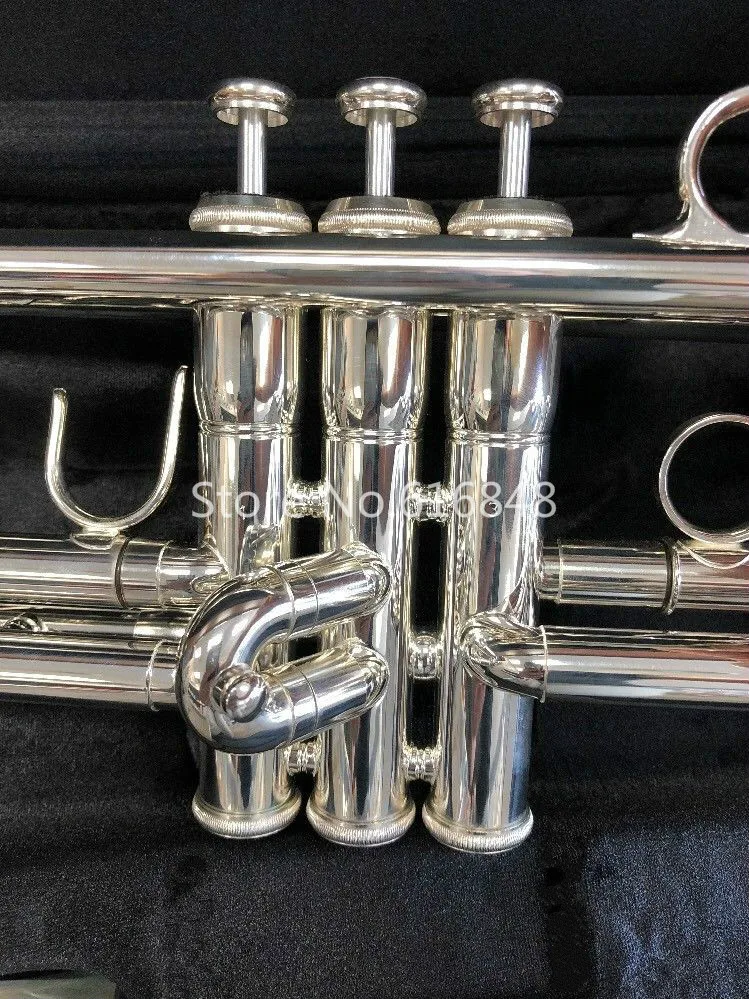 Jupiter JTR-1100 Bb Труба инструмент высокое качество Латунь Посеребренная поверхность труба с Чехол аксессуары