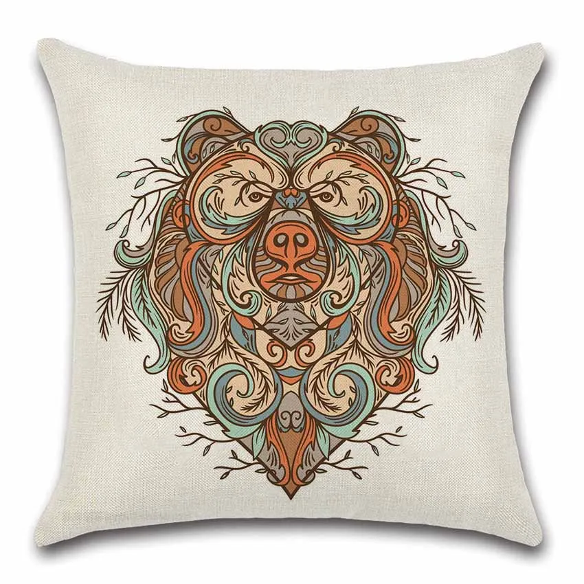 Indian National style Skull Arrow Cushion Cover Decoration for Home house sofa chair seat pillow case kids gift friend present | Дом и сад