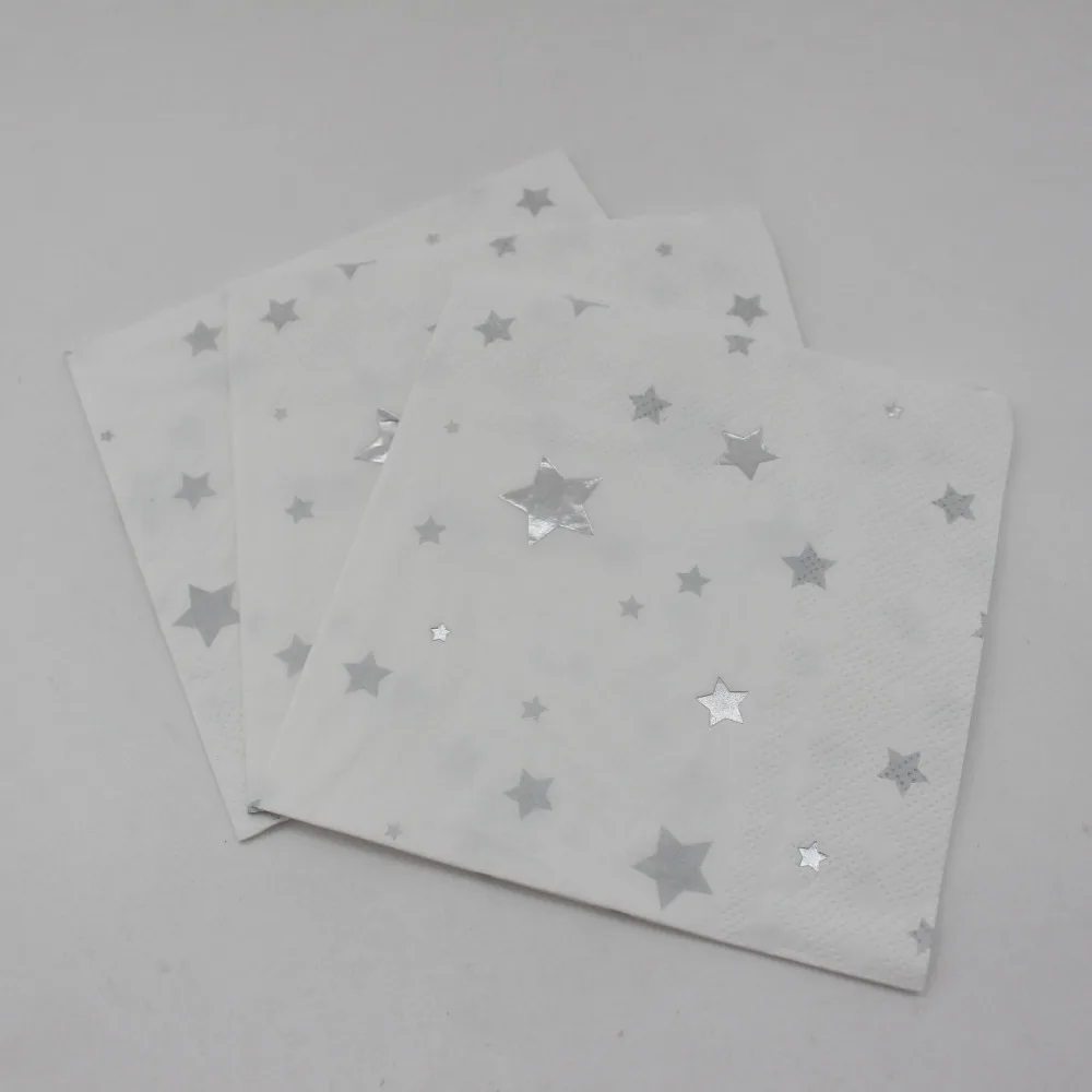 61pcs Gold Silver Star Disposable Paper Tabelware Wedding Plates Cups Napkins Straws Birthday Party Supplies | Дом и сад