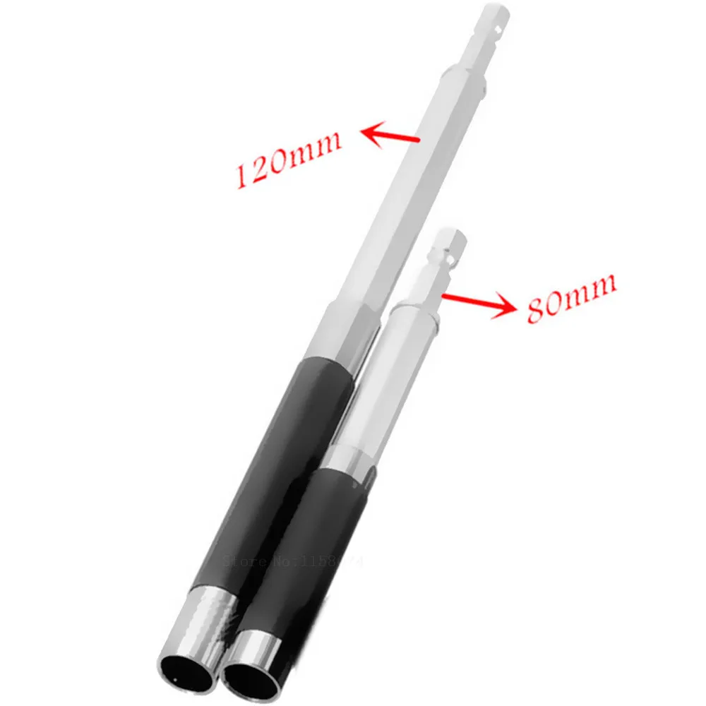 80mm 120mm Industrial Screw Bit Holder Hole Finder Magnetic Extension 1/4&quot Hex Shank Quick Release Screwdriver | Инструменты