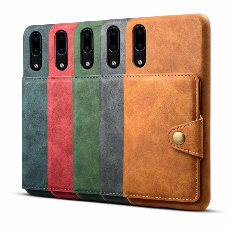 Многофункциональный держатель для карт кожаный чехол с подставкой huawei P20 Pro Lite