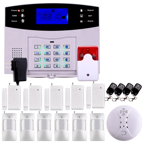 Option8 Беспроводная домашняя GSM система охранной сигнализации DIY Kit приложение управление с автоматическим циферблатом детектор движения датчик охранной сигнализации комплект системы - Цвет: Option8