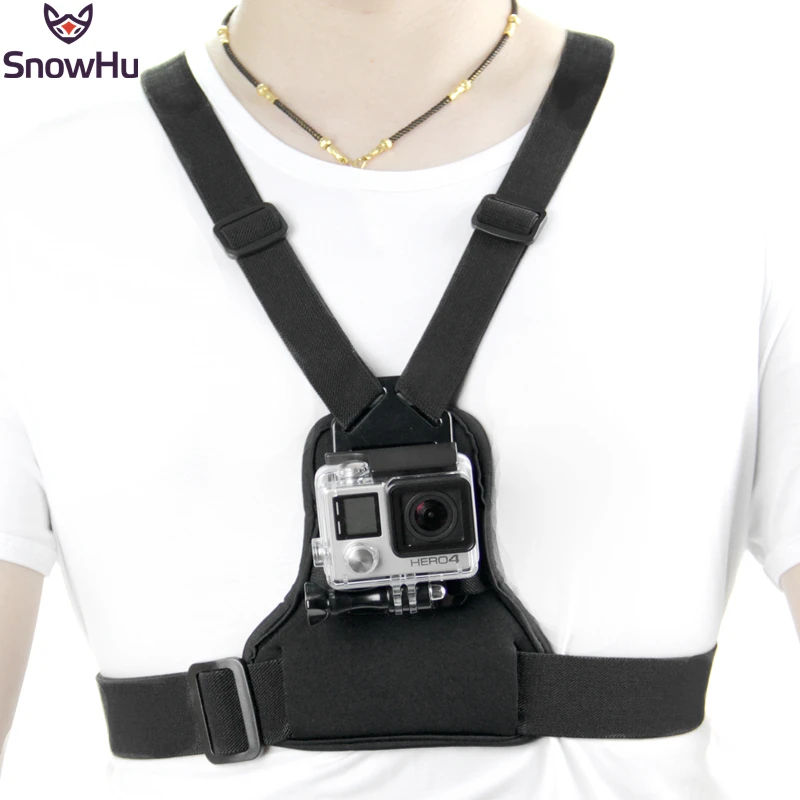 Аксессуары SnowHu для Gopro эластичный нагрудный ремень крепления Hero 9 8 7 6 5 Yi 4K eken Экшн