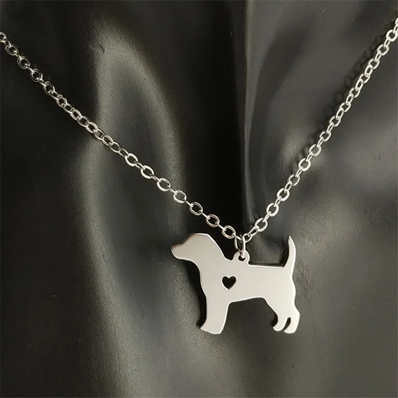 Ожерелье с подвеской в виде сердца из нержавеющей стали 304|heart pendant|beagle necklaceheart pendant