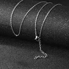 Модное ожерелье Manxiuni из титановой стали с серебряным покрытием, женское ювелирное изделие, натуральный подарок для вашей подруги и матери