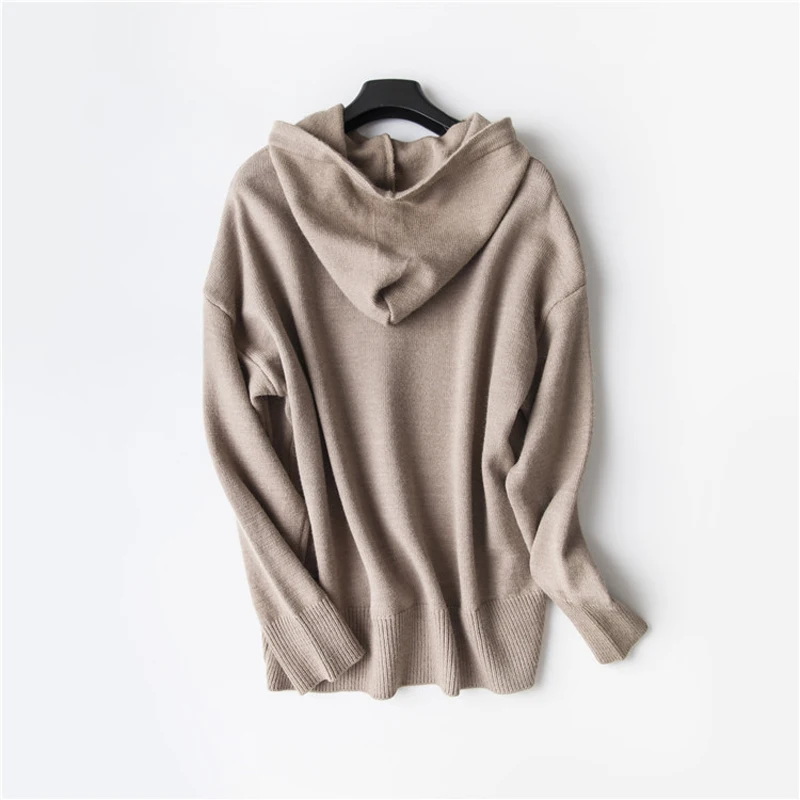 Женский комплект 2 шт. повседневные свитеры с капюшоном + длинные штаны комплекты