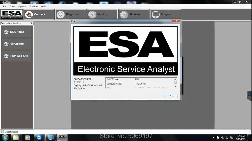 2019 Electronic Service Analyst (ESA) 5.1.19051.1+keygen unlock+new SW flash+Server Updates Programming Files for paccar | Автомобили и