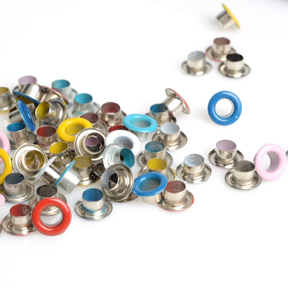 Металлические люверсы для украшения одежды 600 шт. создание карт аксессуары шитья