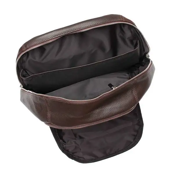 Мужской кожаный рюкзак LAKESTONE коричневый | Багаж и сумки