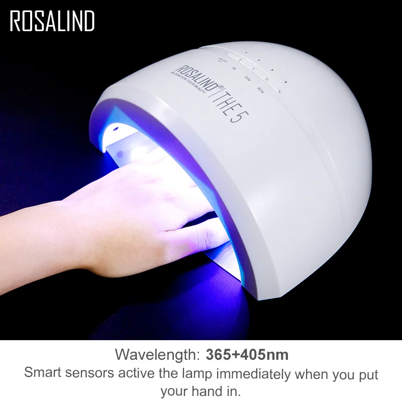 ROSALIND лампа для ногтей маникюра УФ отвержденная Светодиодная оборудование