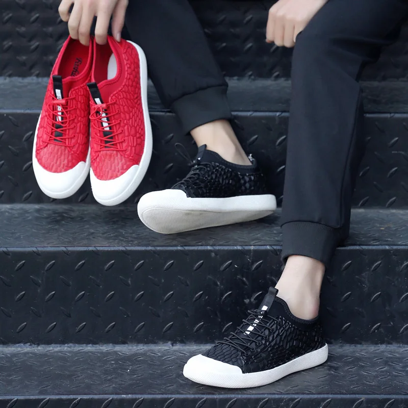 Z Известная Марка Кожа Мужчины Повседневная Обувь 2017 Мода Змея Ткань Конструктор