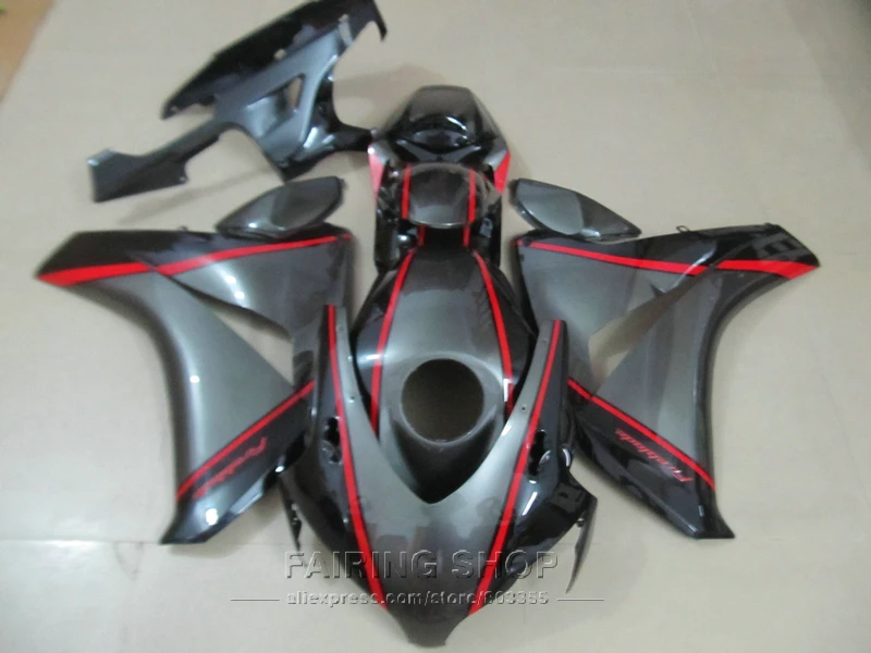 

Aftermarket body parts fairing kit for Honda CBR1000RR 08 09 10 11 silver black fairings CBR1000RR 2009 2010 2011 2011 OT18