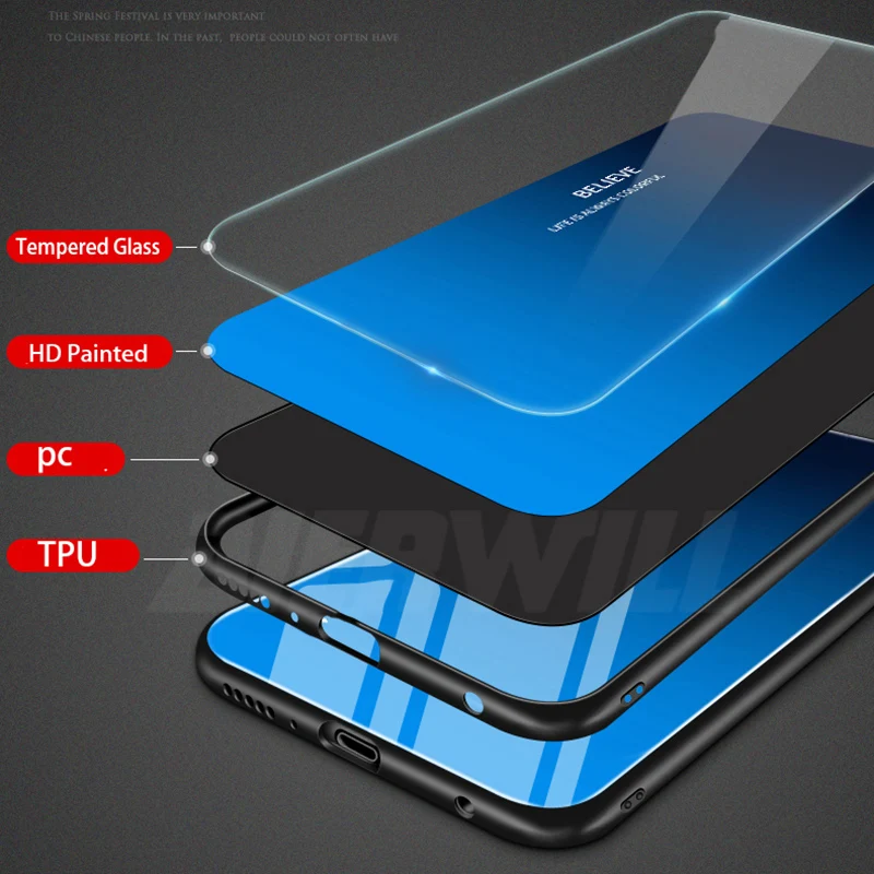 Роскошный Жесткий Чехол для Pocophone F1 чехол из закаленного стекла силиконовая
