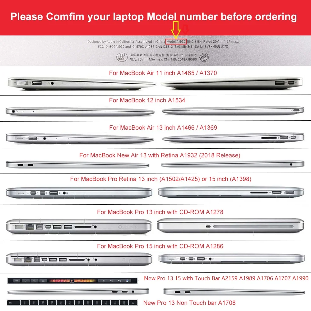 Наклейка для ноутбука MacBook 2020 Pro 13 A2289 A2251 верхняя и нижняя виниловая обложка