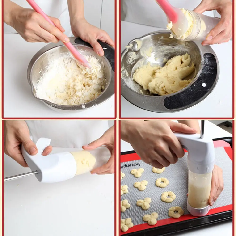 ABS пластиковые Съемные Инструменты для приготовления печенья пистолет 12 цветов 6