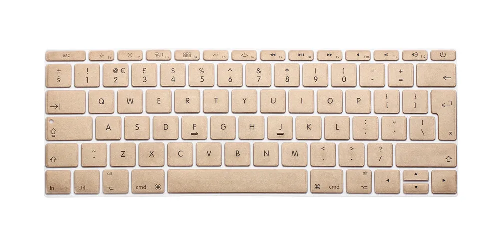 Клавиатура кожного покрова Европейская версия для Macbook 1" A1534 retina Pro 13" не с сенсорной панелью A1708 Версия ЕС пылеотталкивающая пленка