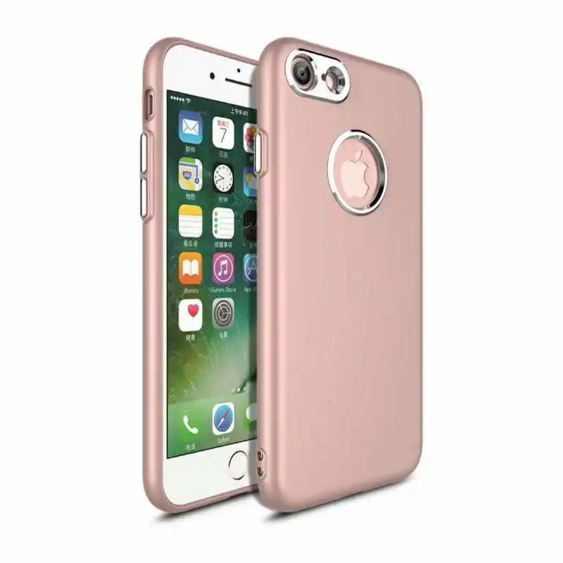 Роскошный мягкий силиконовый чехол для телефона iphone 7 7Plus с металлическим окошком