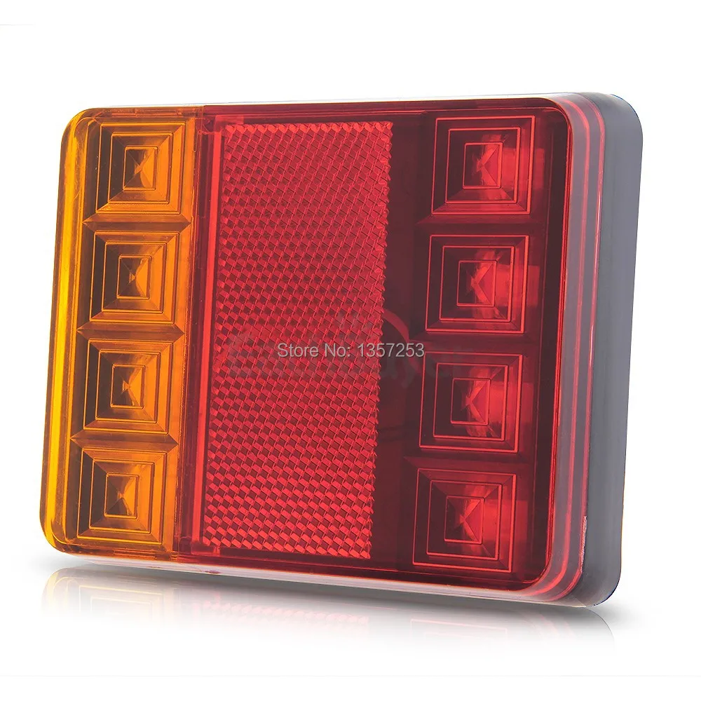 2 шт. Водонепроницаемый 8 светодиодный фонарь светильник s задний DC12V для прицепа