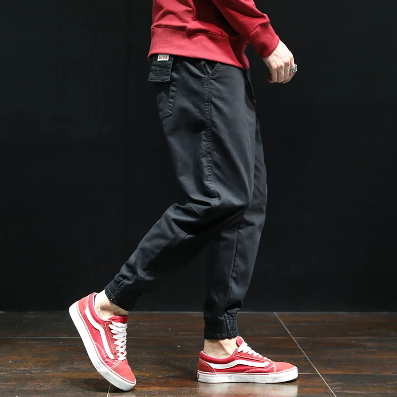 Мужские брюки карго в стиле хип хоп повседневные штаны K POP Джоггеры со множеством